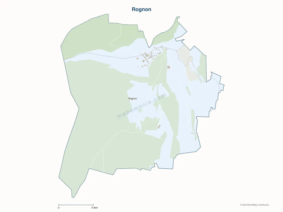 Carte de Rognon à personnaliser