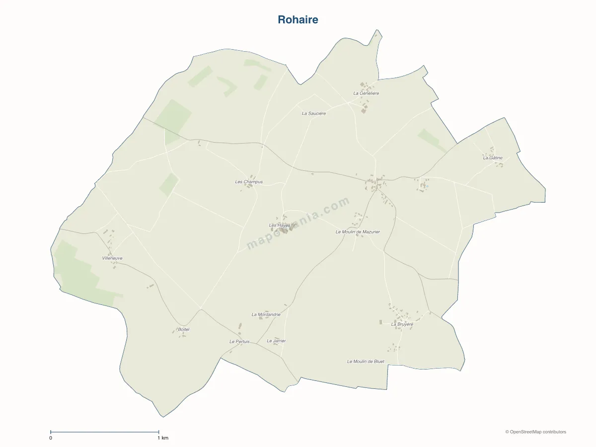 Carte de Rohaire à personnaliser