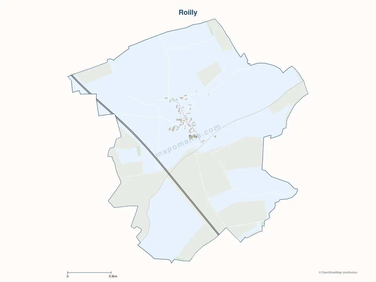 Carte de Roilly à personnaliser