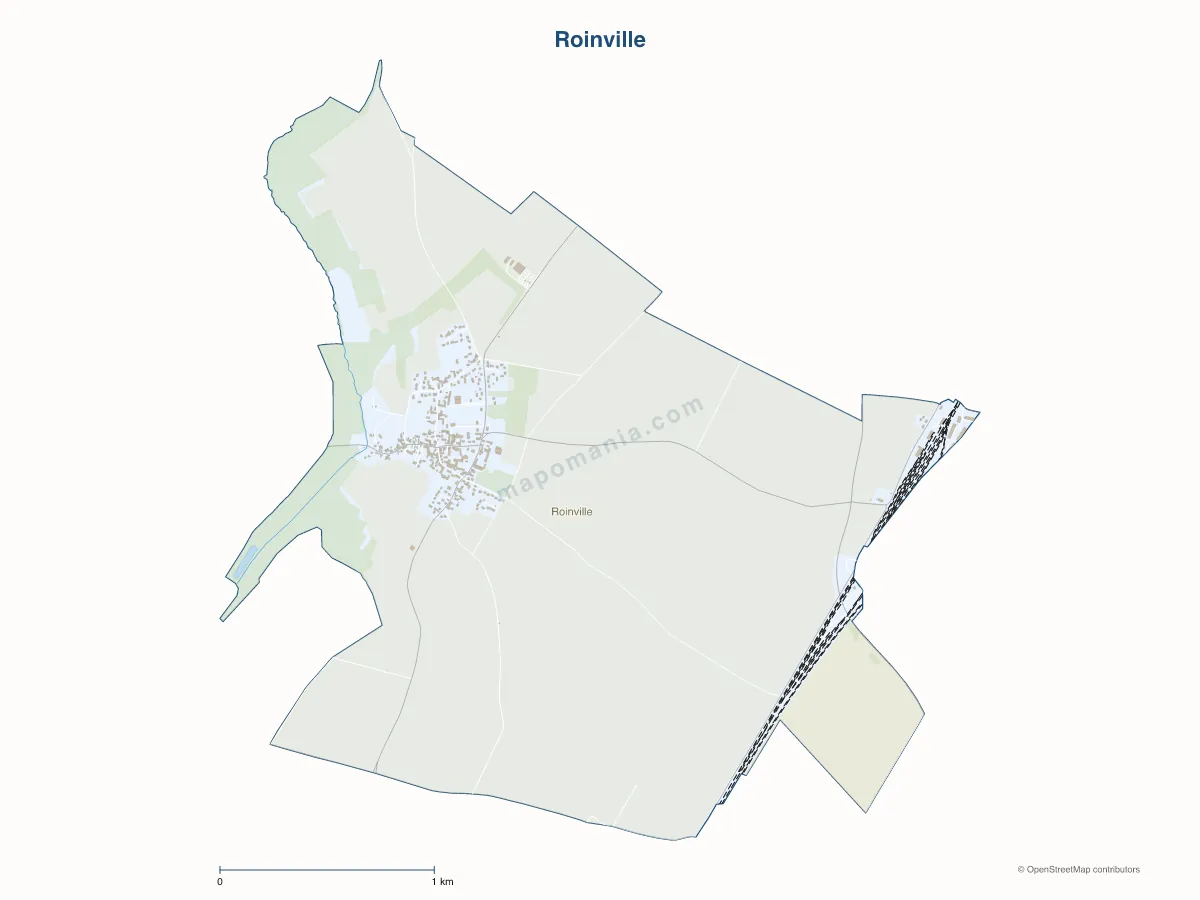 Carte de Roinville à personnaliser
