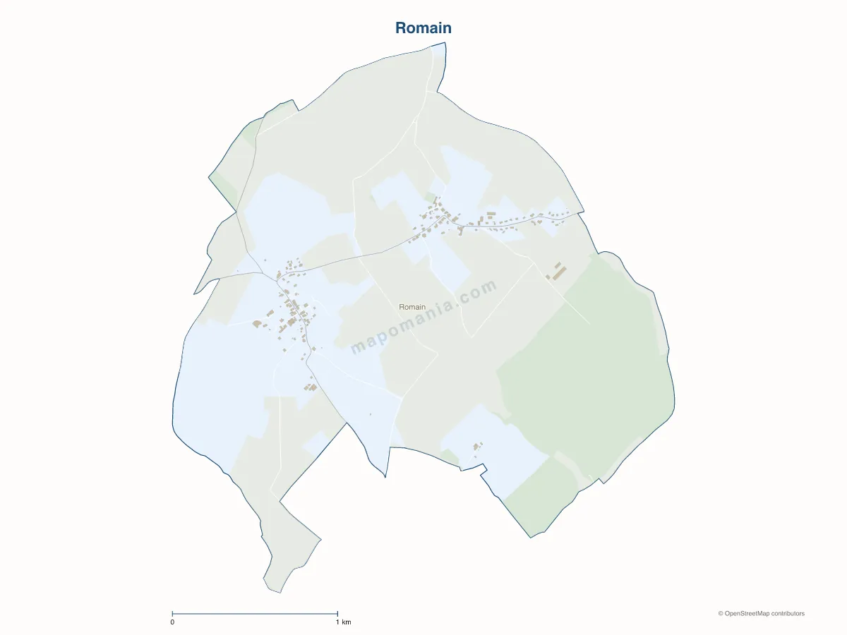 Carte de Romain à personnaliser