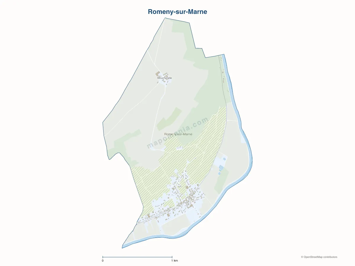 Carte de Romeny-sur-Marne à personnaliser