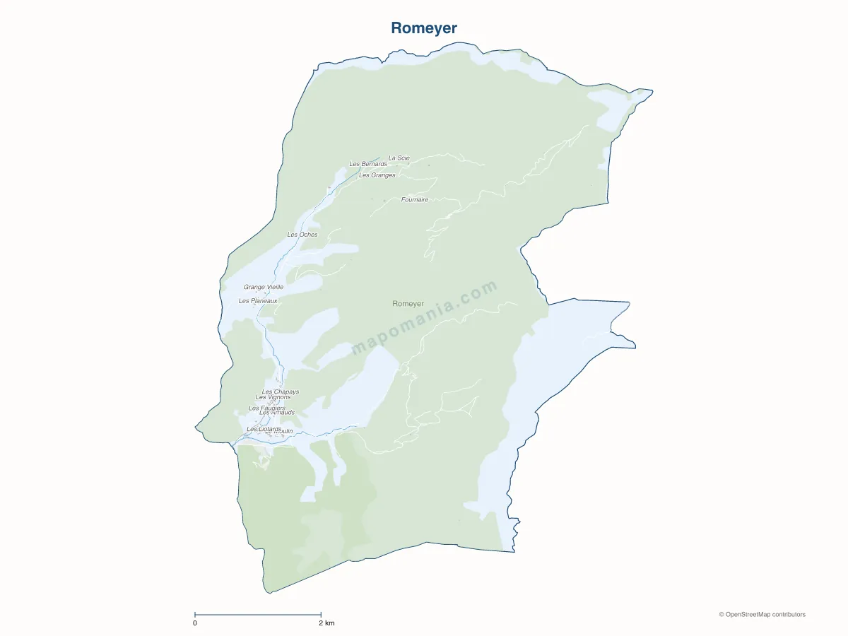 Carte de Romeyer à personnaliser
