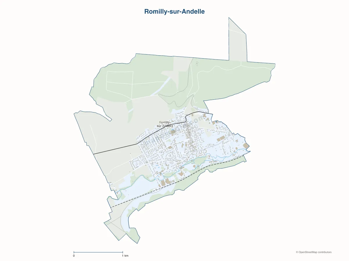Carte de Romilly-sur-Andelle à personnaliser