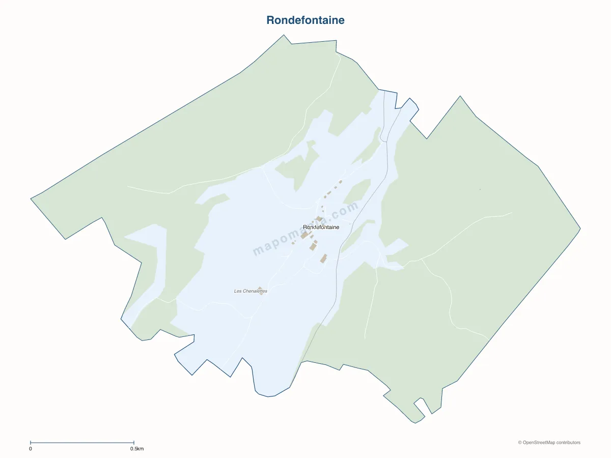 Carte de Rondefontaine à personnaliser