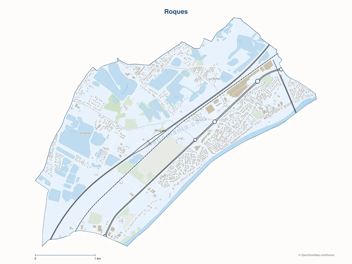Carte de Roques à personnaliser