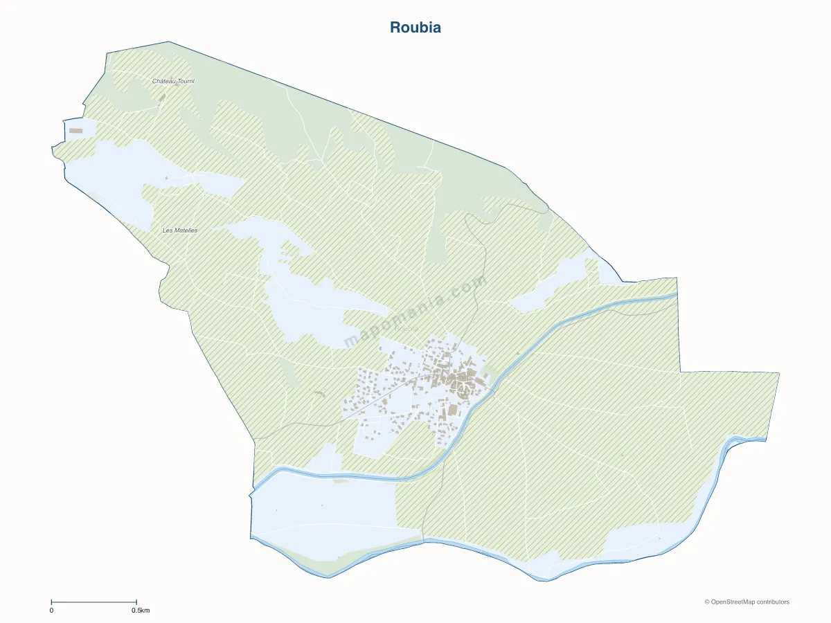 Carte de Roubia à personnaliser