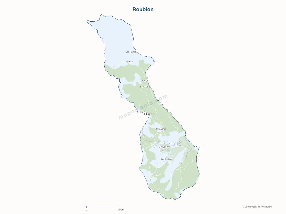 Carte de Roubion à personnaliser