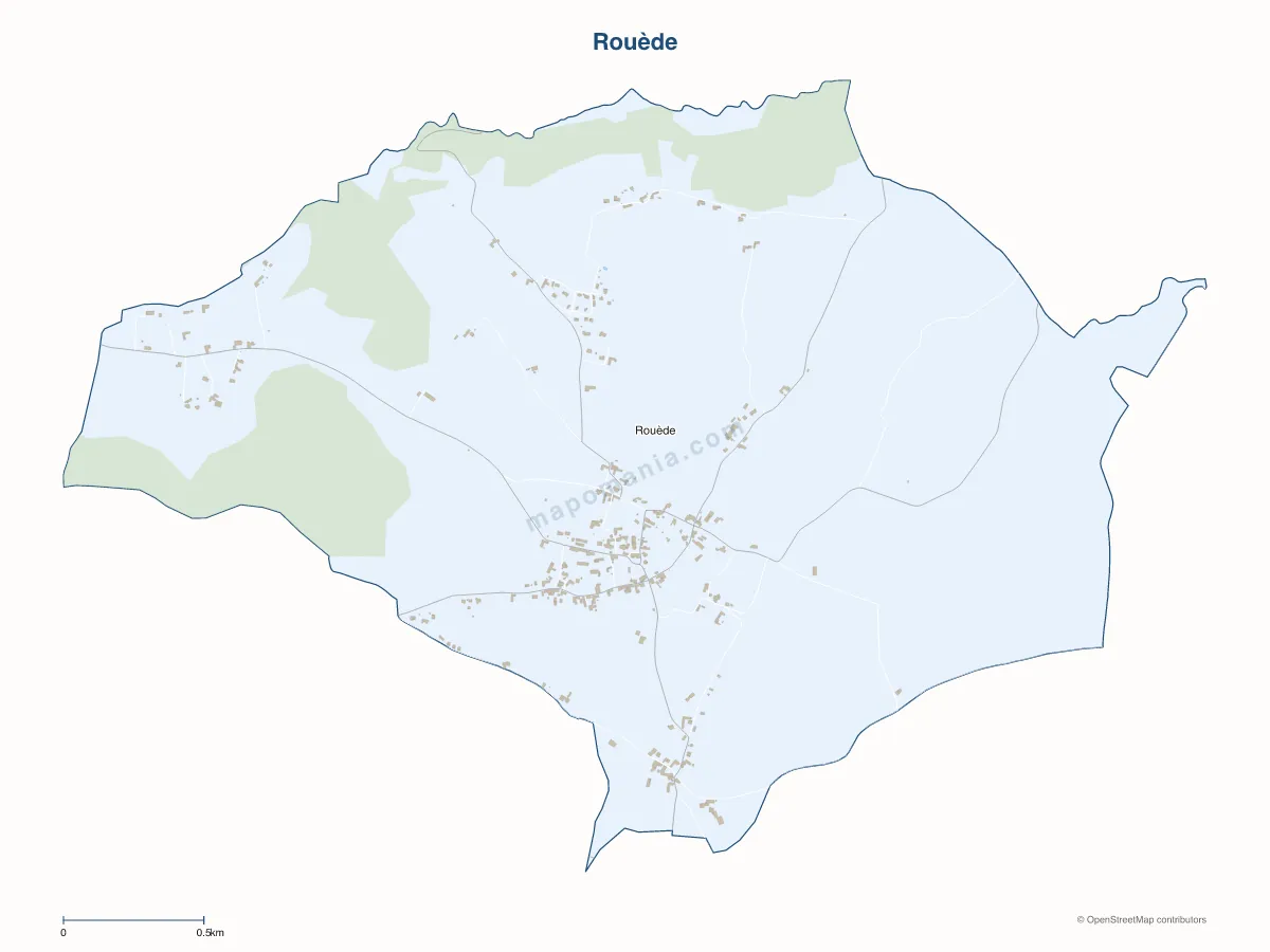 Carte de Rouède à personnaliser
