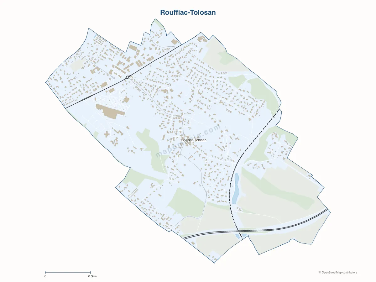 Carte de Rouffiac-Tolosan à personnaliser