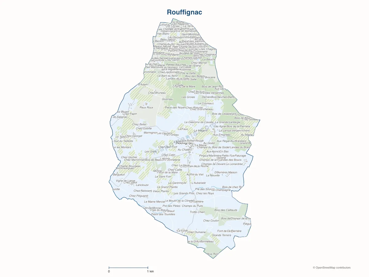 Carte de Rouffignac à personnaliser