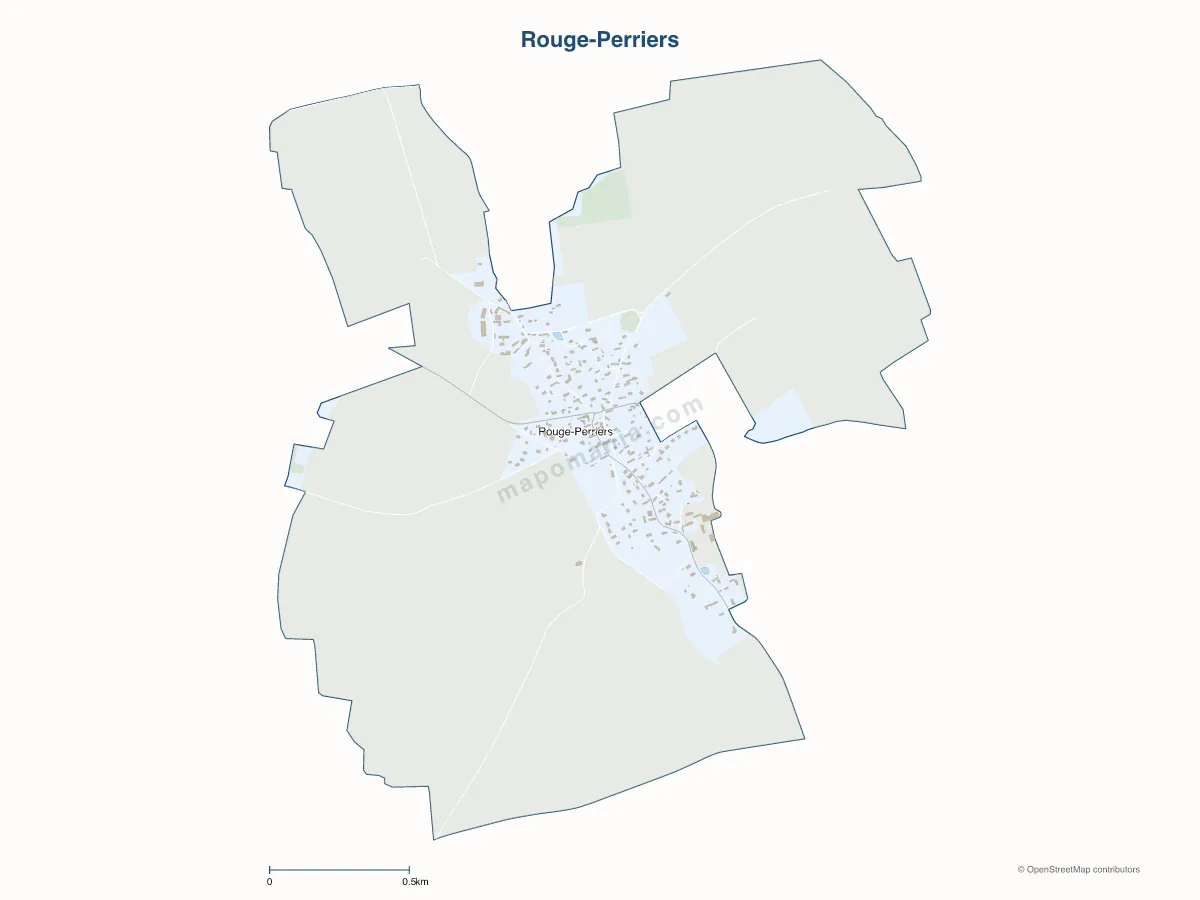 Carte de Rouge-Perriers à personnaliser