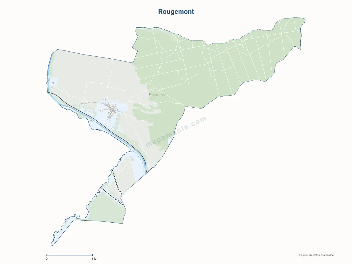 Carte de Rougemont à personnaliser