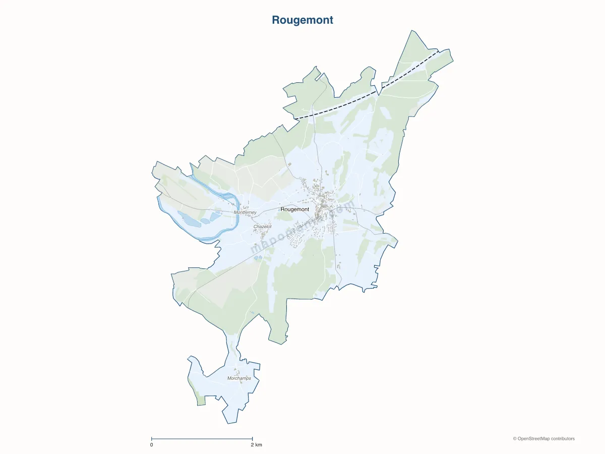 Carte de Rougemont à personnaliser