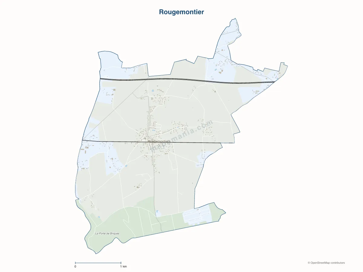 Carte de Rougemontier à personnaliser
