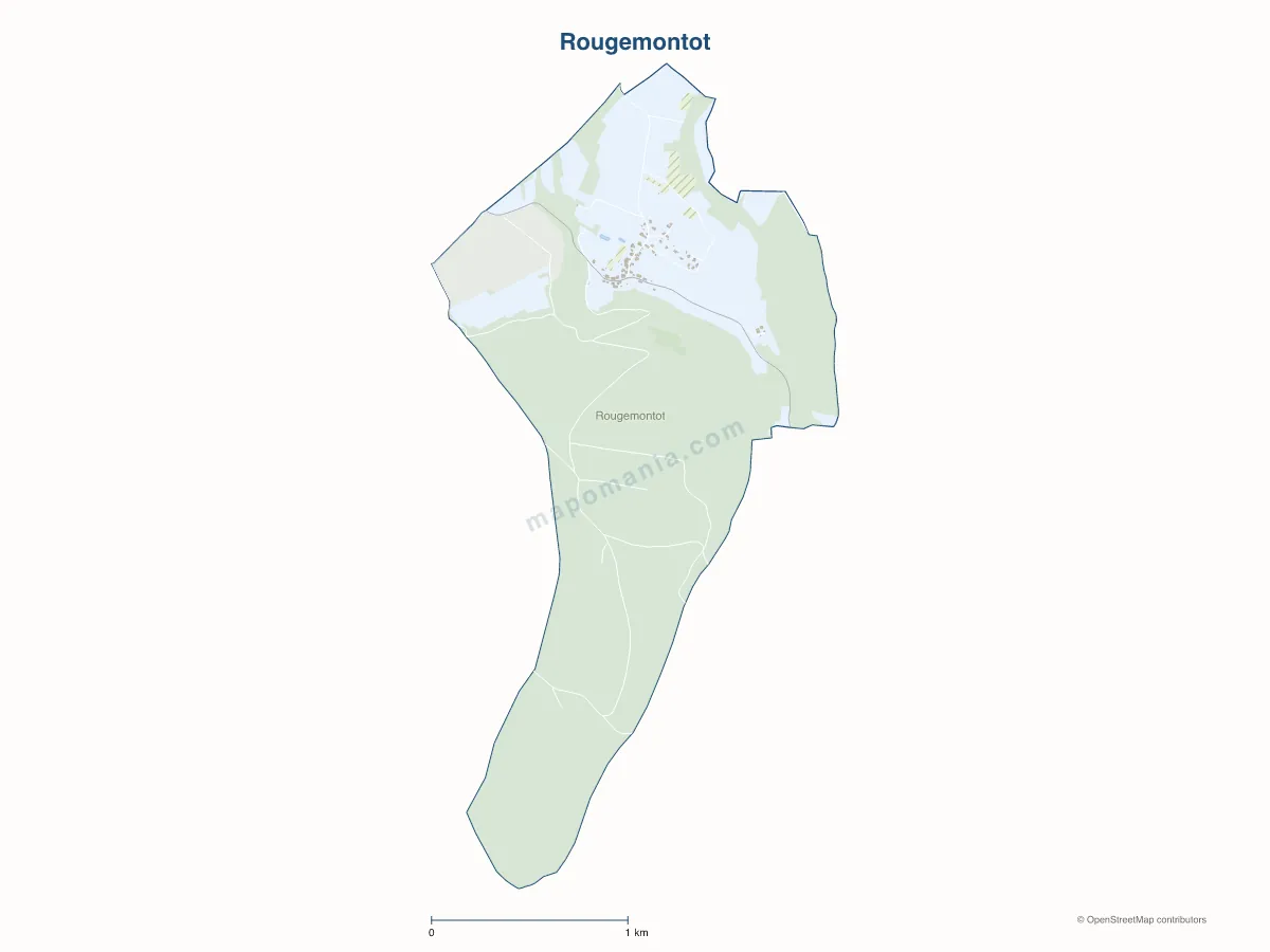 Carte de Rougemontot à personnaliser