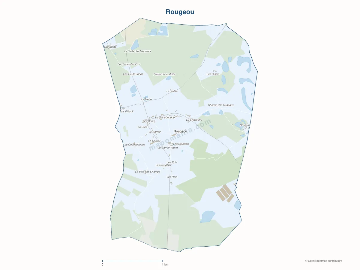 Carte de Rougeou à personnaliser