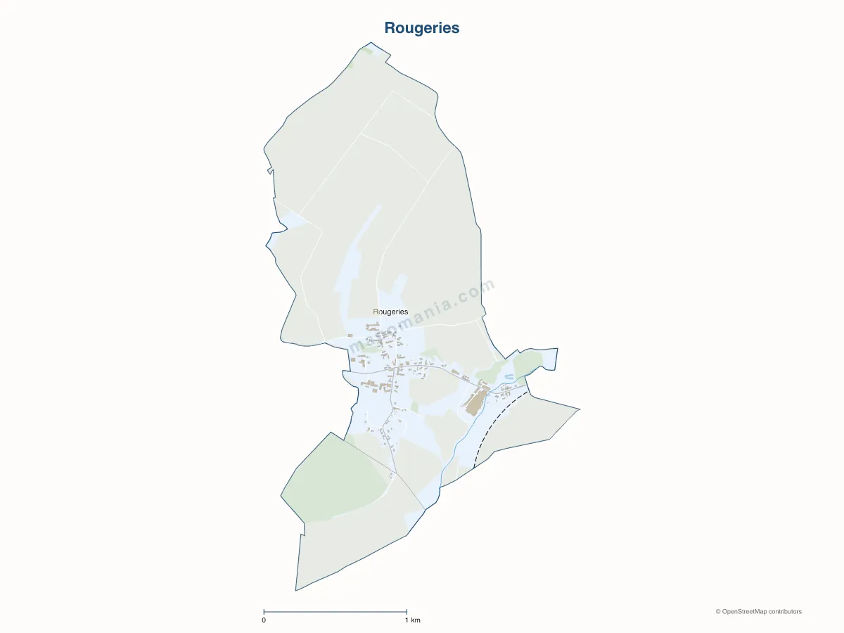 Carte de Rougeries à personnaliser