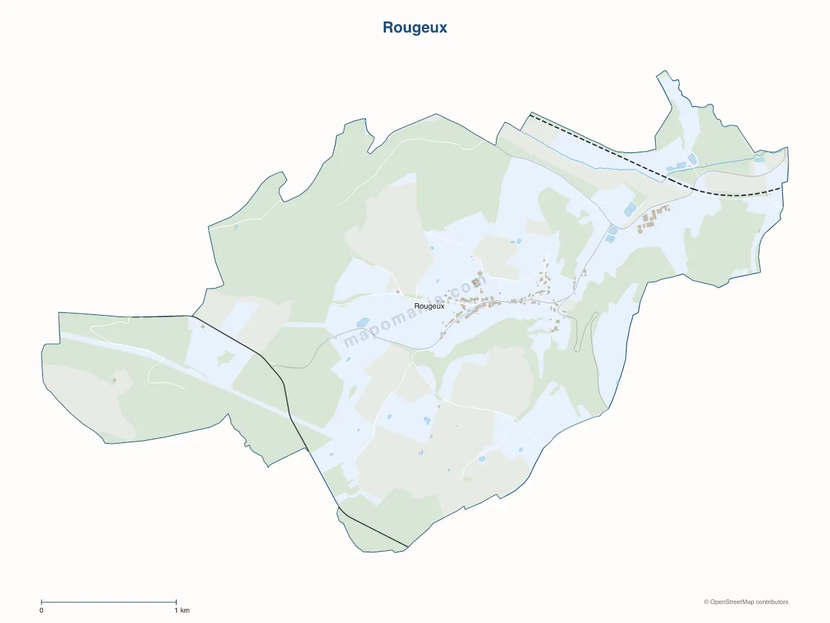 Carte de Rougeux à personnaliser