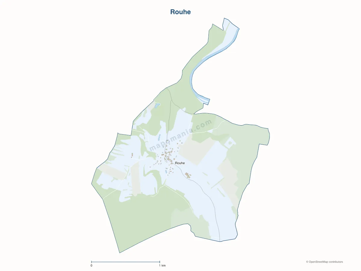 Carte de Rouhe à personnaliser