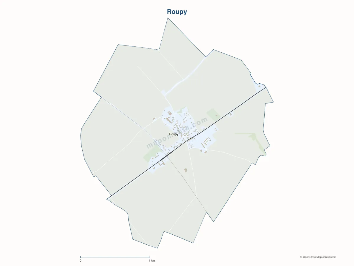 Carte de Roupy à personnaliser