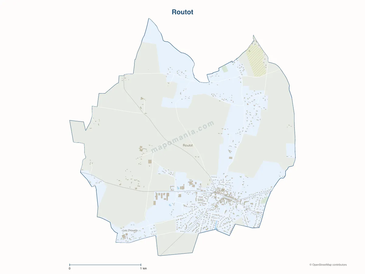 Carte de Routot à personnaliser