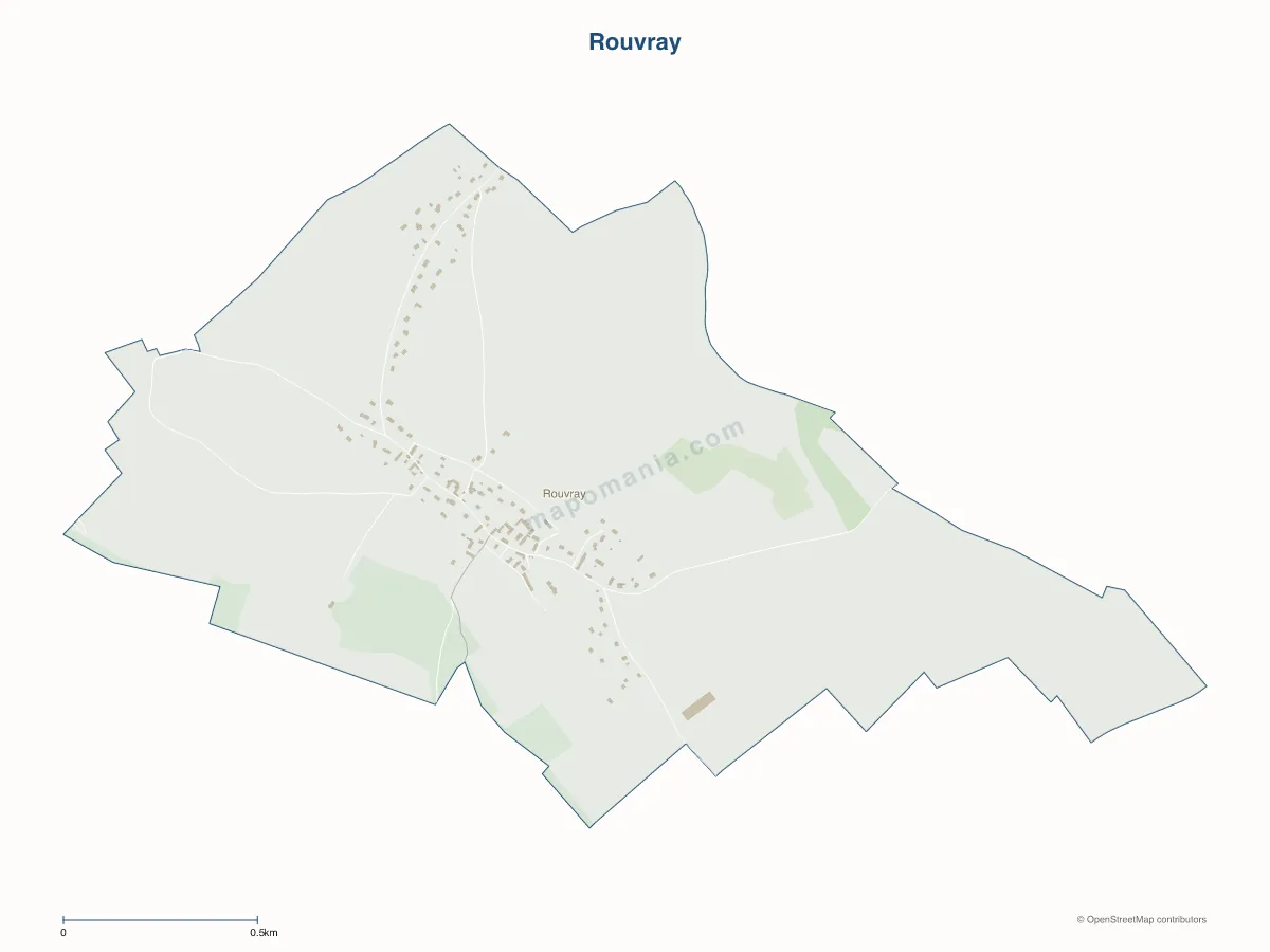 Carte de Rouvray à personnaliser