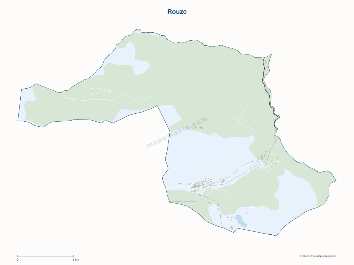 Carte de Rouze à personnaliser