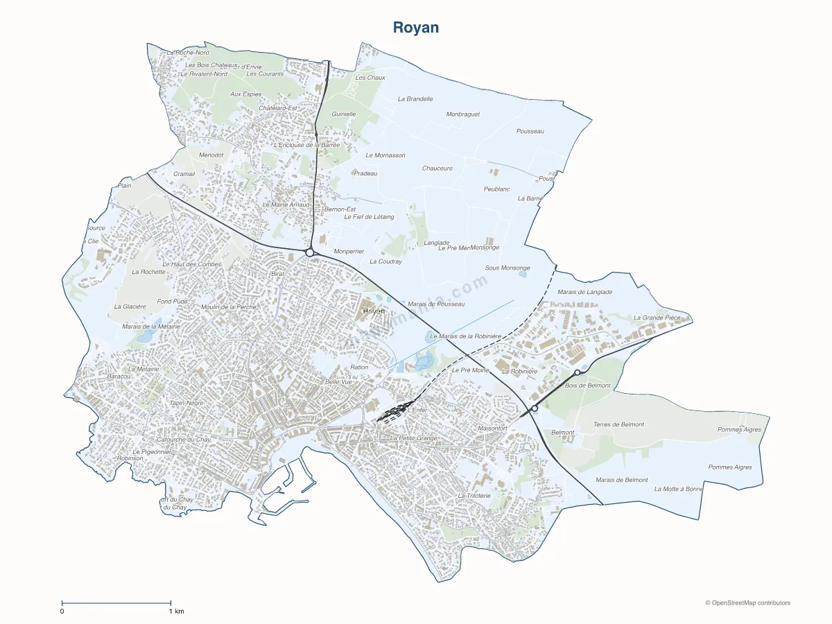 Carte de Royan à personnaliser