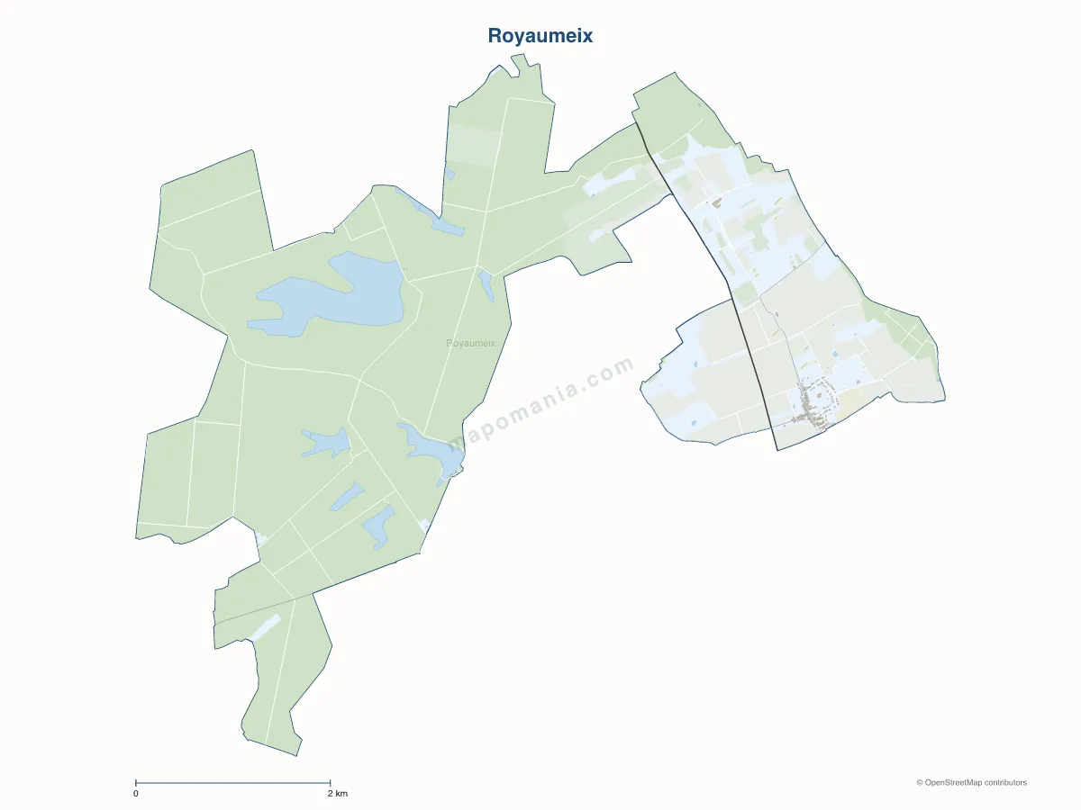 Carte de Royaumeix à personnaliser