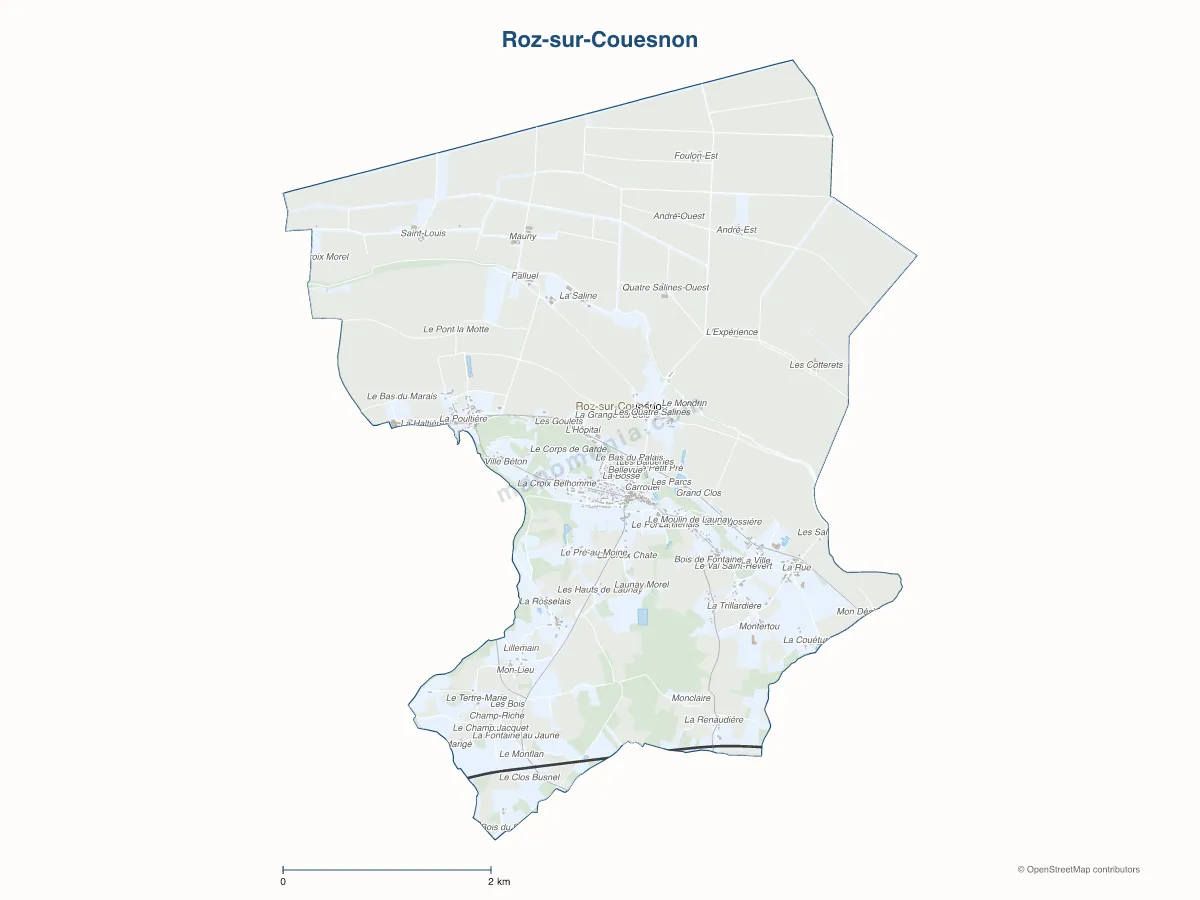 Carte de Roz-sur-Couesnon à personnaliser