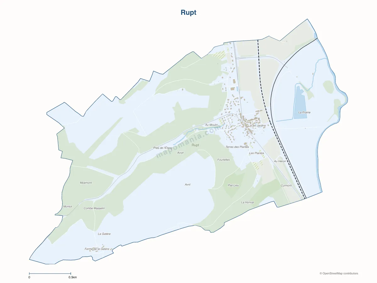 Carte de Rupt à personnaliser