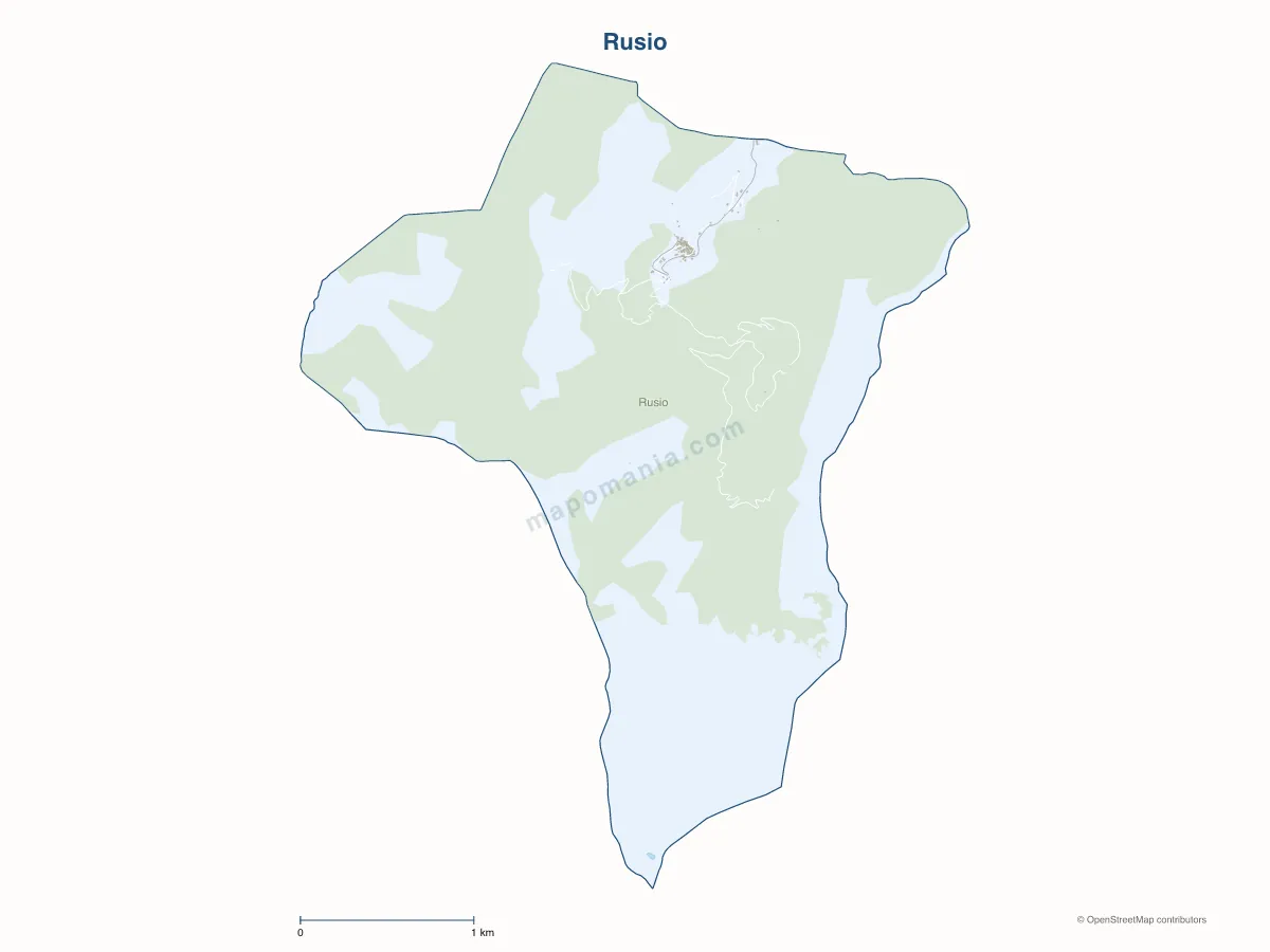 Carte de Rusio à personnaliser