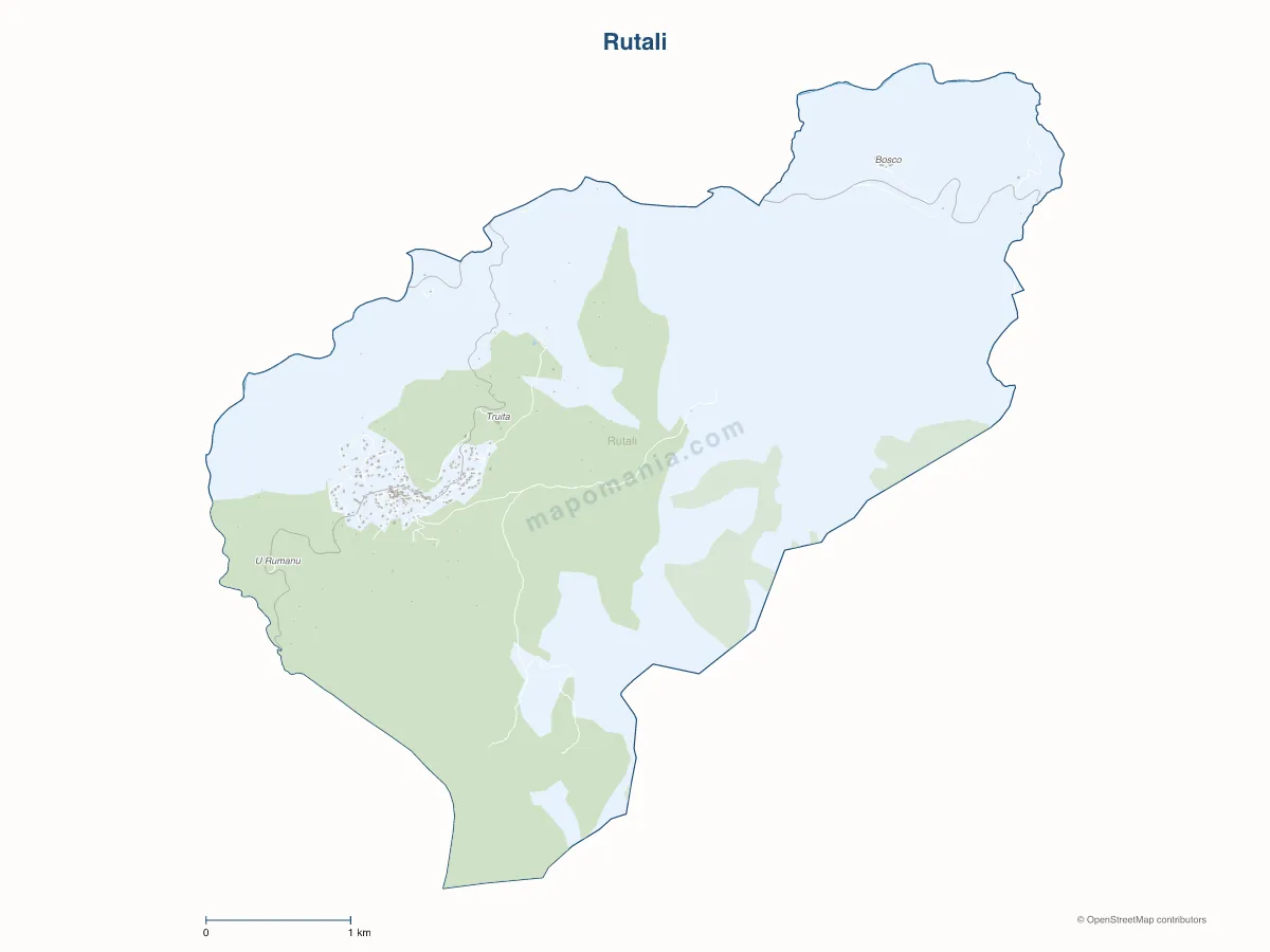 Carte de Rutali à personnaliser