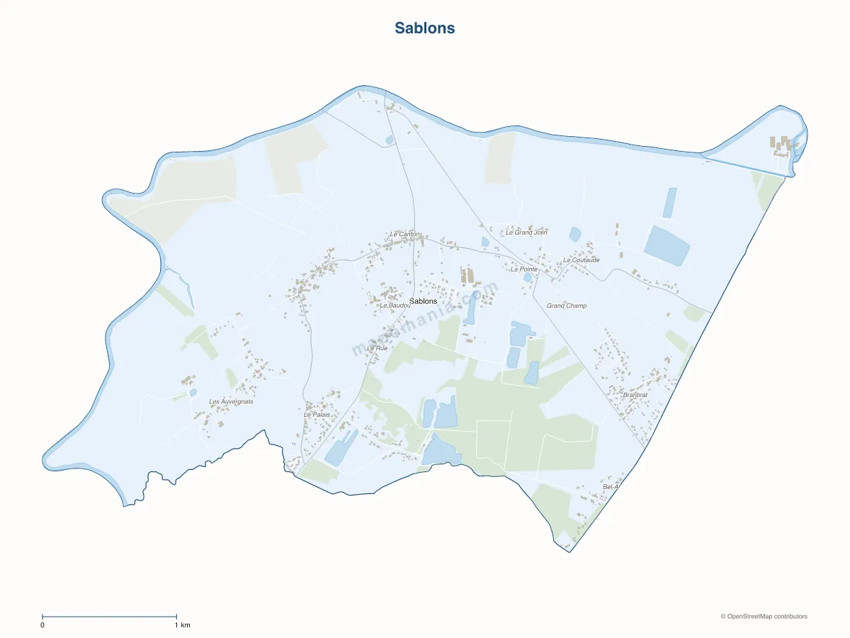 Carte de Sablons à personnaliser