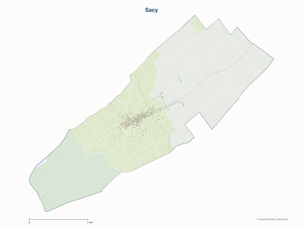 Carte de Sacy à personnaliser