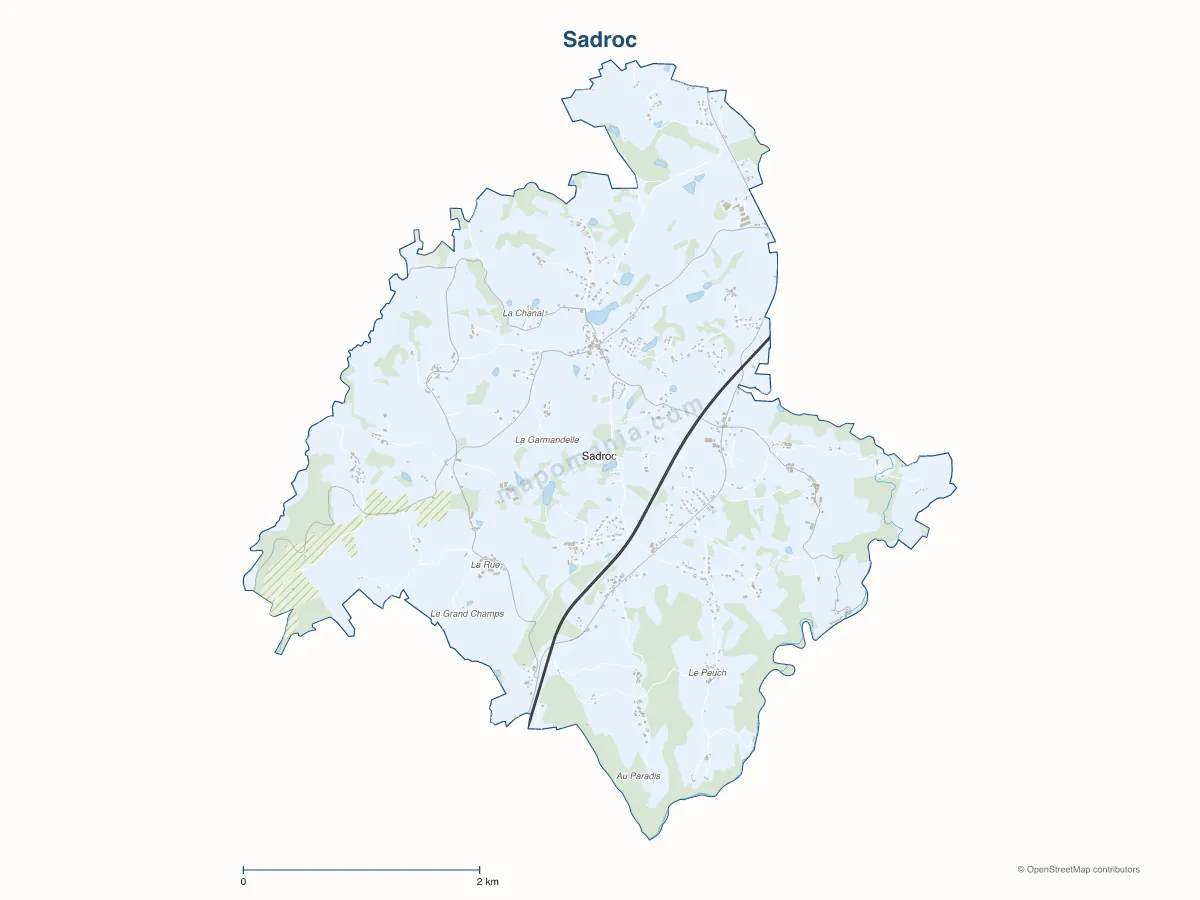Carte de Sadroc à personnaliser