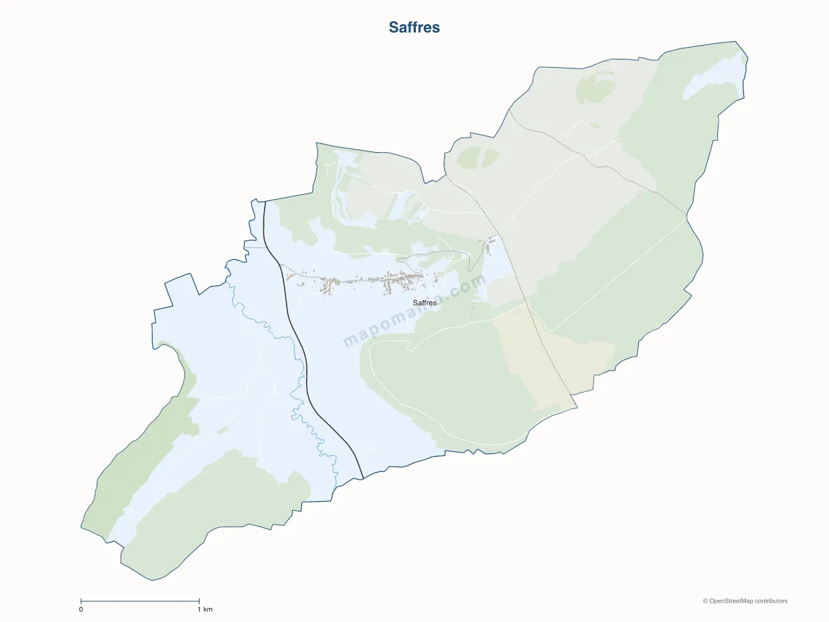 Carte de Saffres à personnaliser