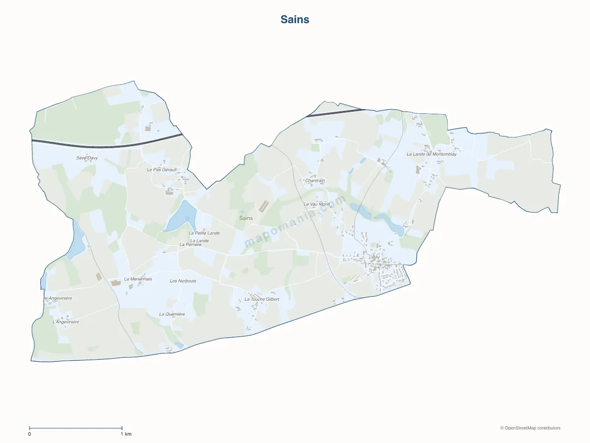 Carte de Sains à personnaliser