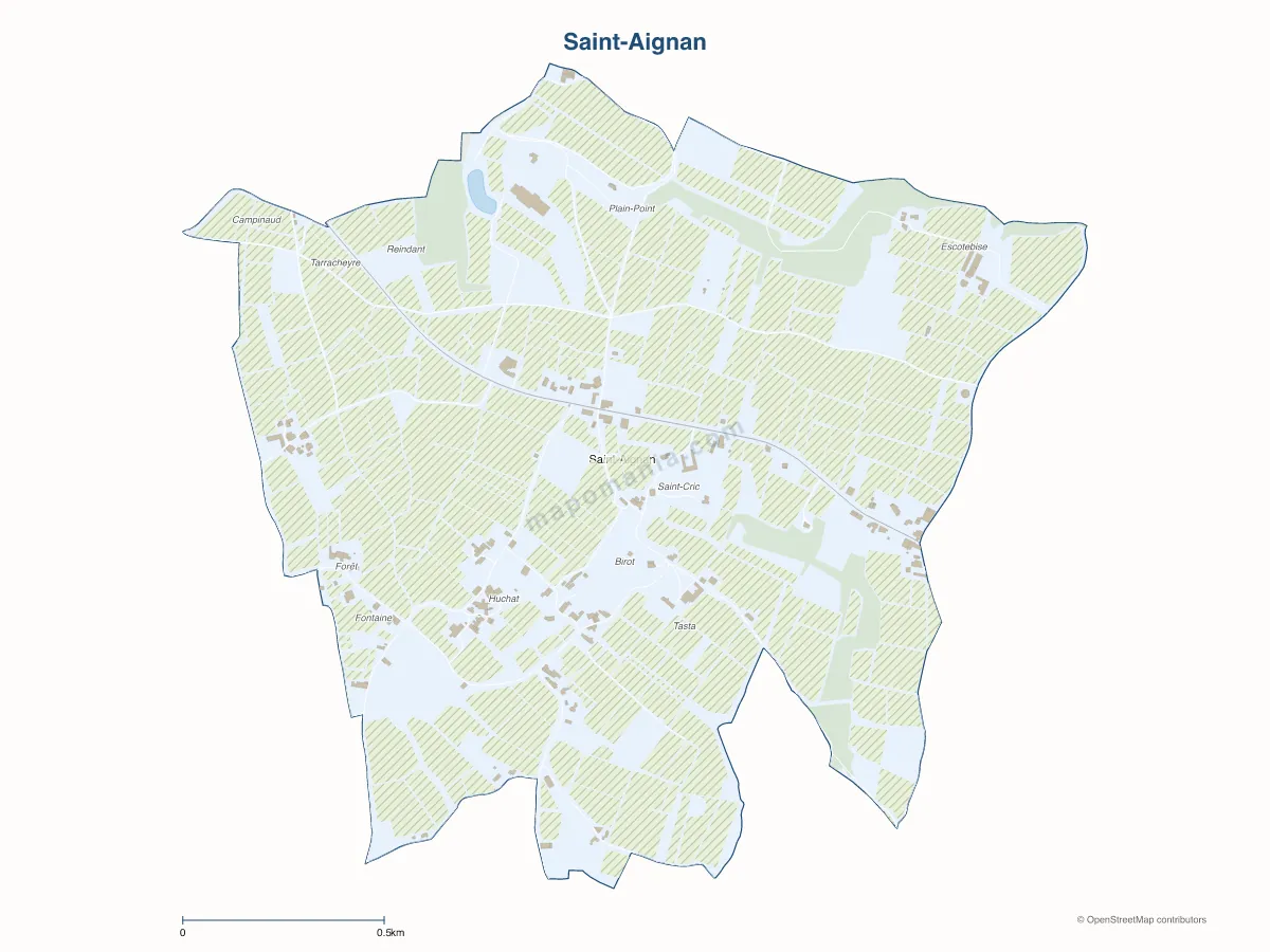 Carte de Saint-Aignan à personnaliser