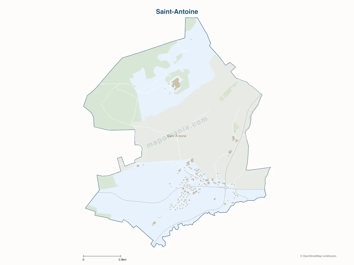 Carte de Saint-Antoine à personnaliser