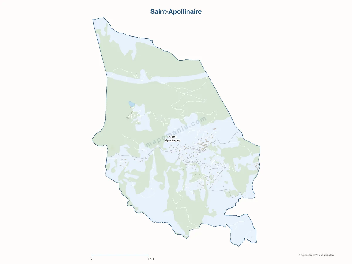 Carte de Saint-Apollinaire à personnaliser