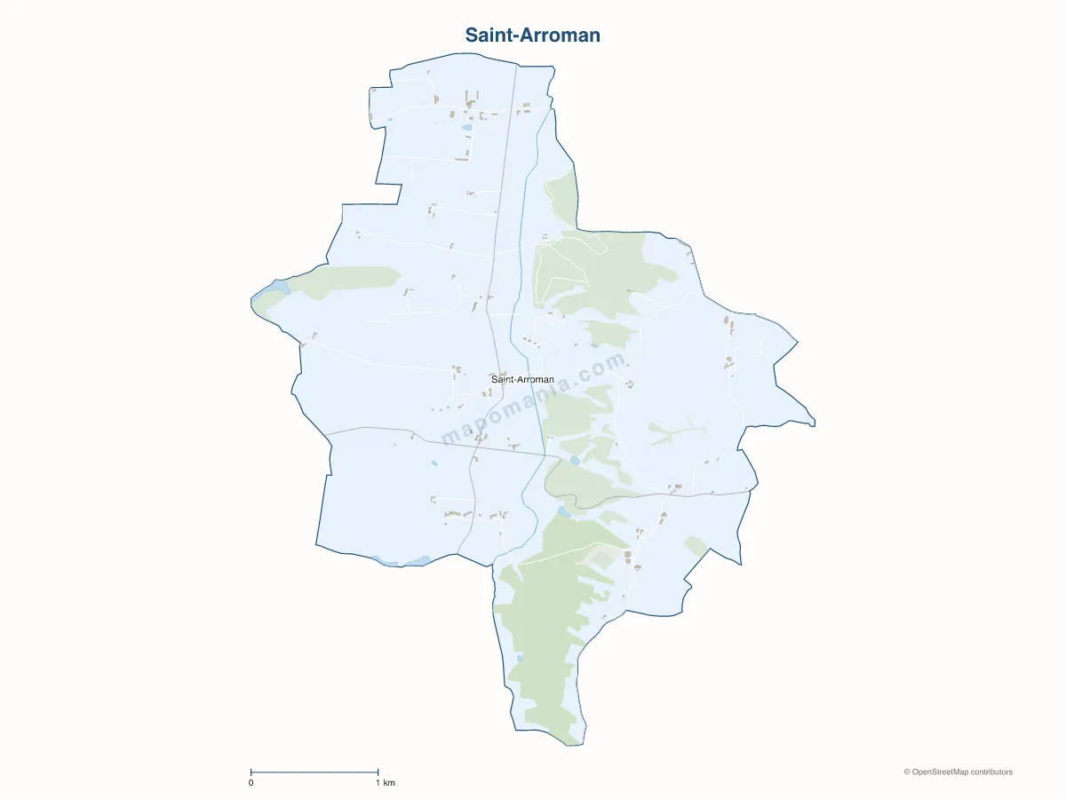 Carte de Saint-Arroman à personnaliser