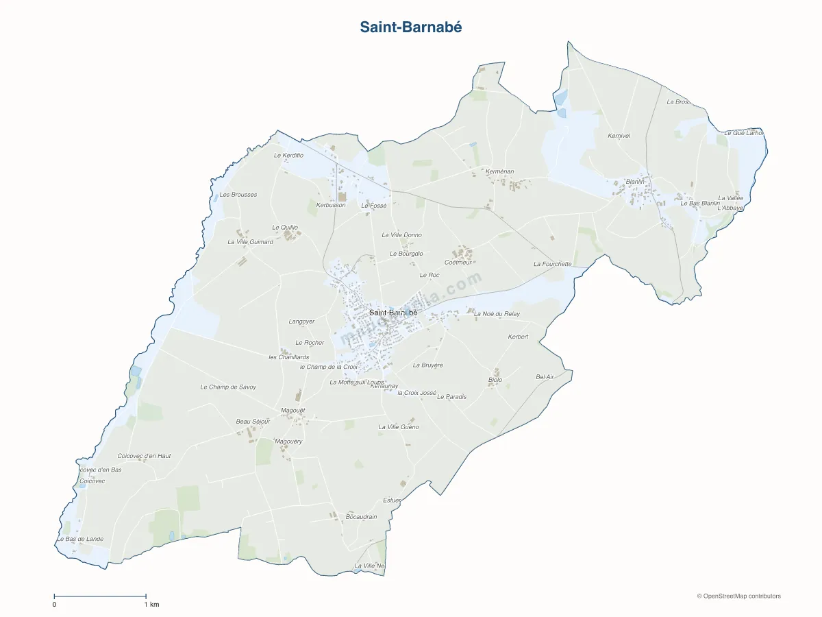 Carte de Saint-Barnabé à personnaliser