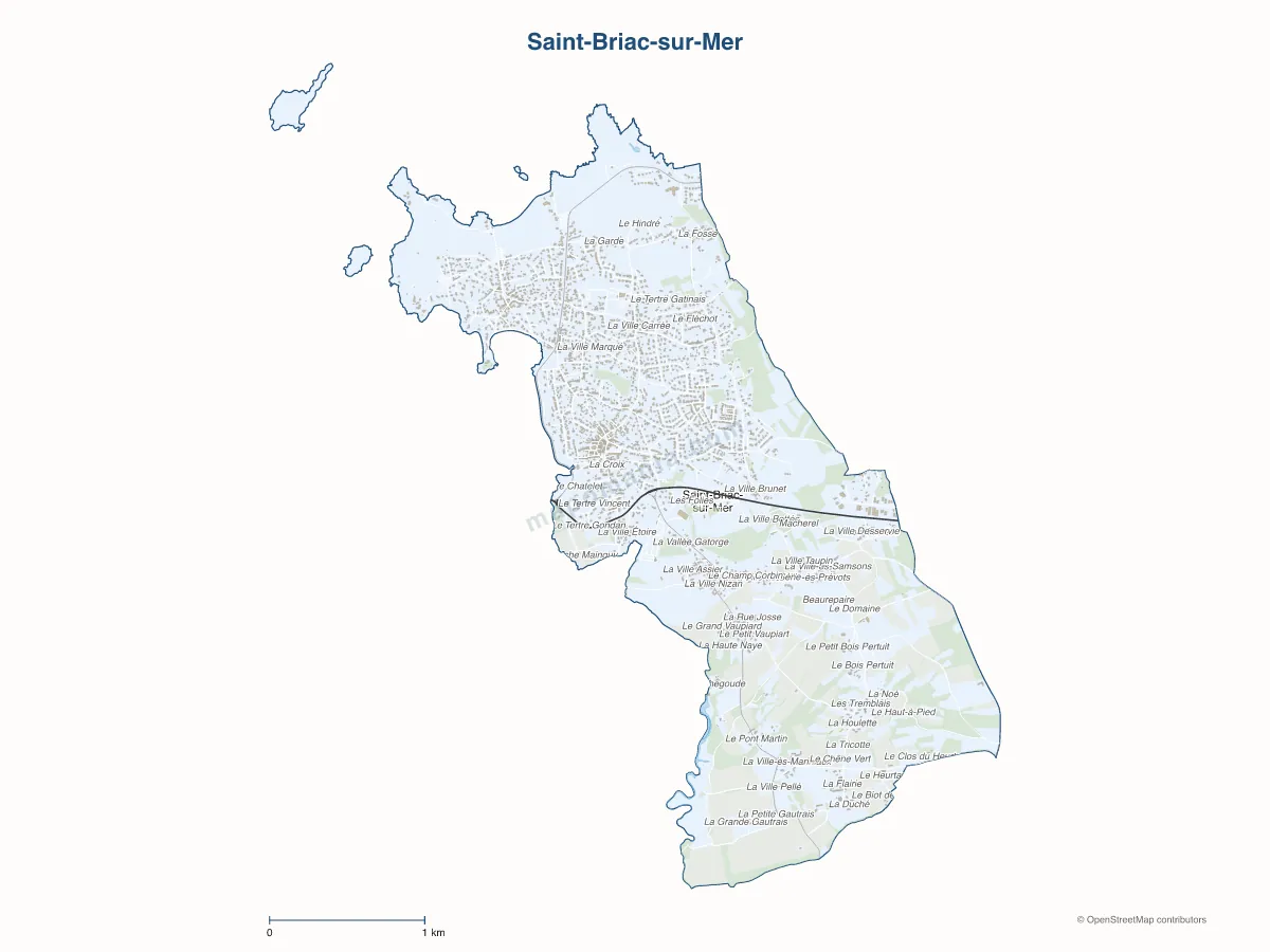 Carte de Saint-Briac-sur-Mer à personnaliser
