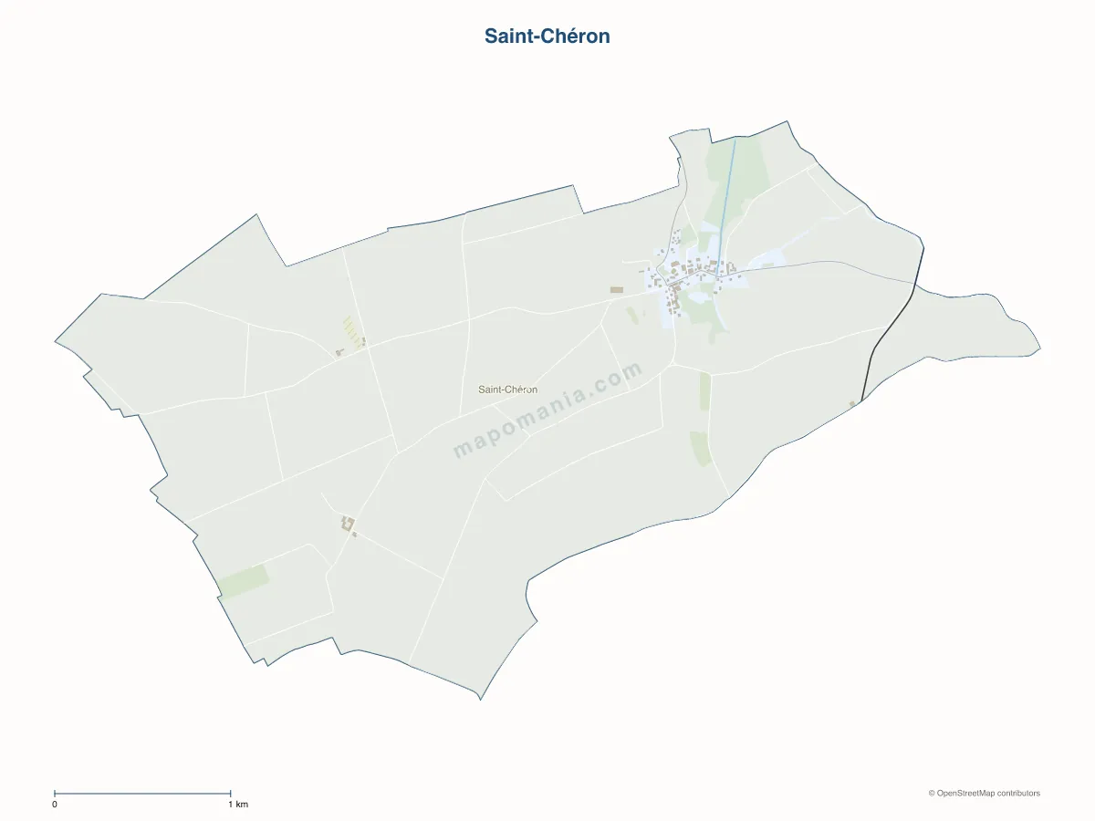 Carte de Saint-Chéron à personnaliser