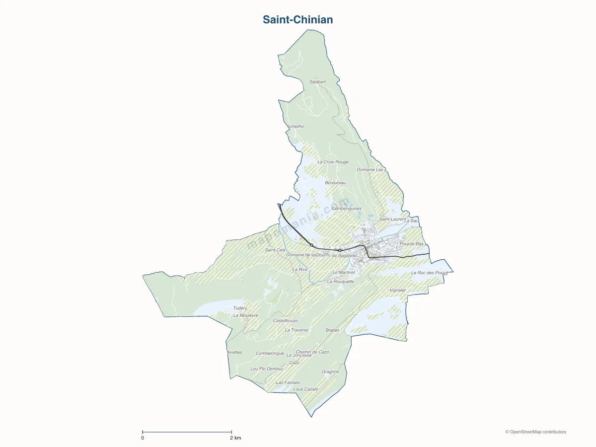Carte de Saint-Chinian à personnaliser