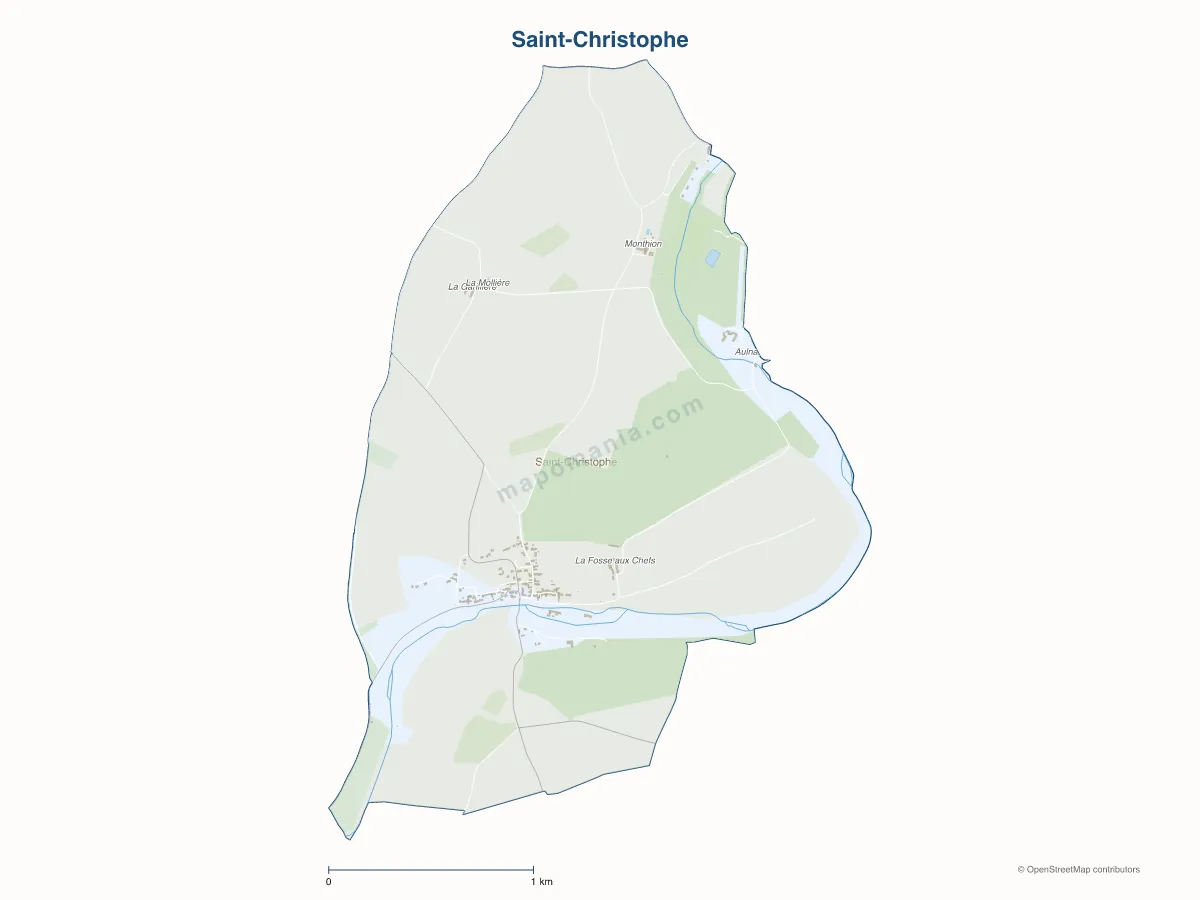 Carte de Saint-Christophe à personnaliser