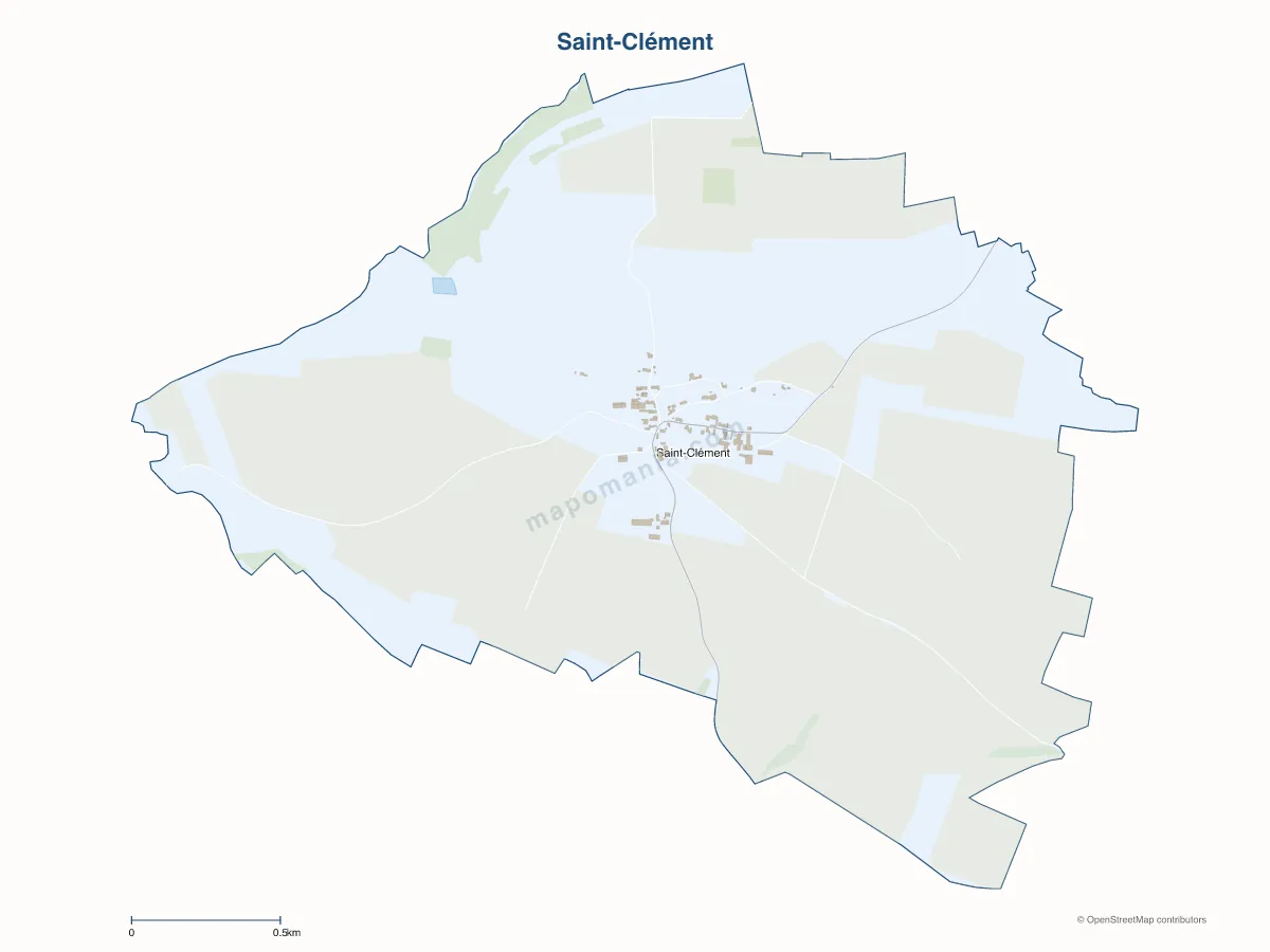 Carte de Saint-Clément à personnaliser