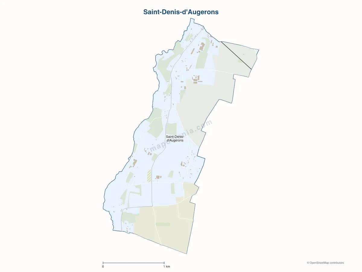Carte de Saint-Denis-d'Augerons à personnaliser